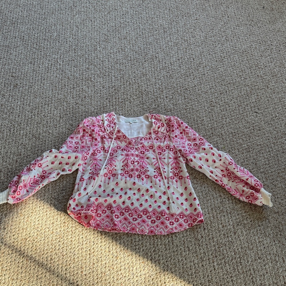 Pink Patterned Women’s Hale Bob Shirt